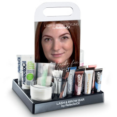Présentoir bar à cils & sourcils produits inclus