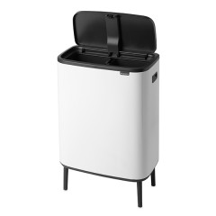 Poubelle tri sélectif touch bin 30+30L - 3 coloris