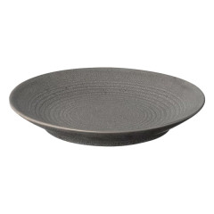 Assiette plate en céramique Ø16cmxh2,3cm - 2 couleurs au choix