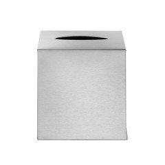 Boîte à mouchoirs carrée 13,5x13,5xh14cm - 2 couleurs au choix