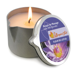 Bougie de massage fleur de lotus BDS008