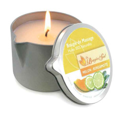 Bougie de massage melon bergamote 160g                                          