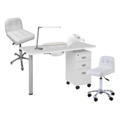 Cabine Manucure avec une Table avec Aspiration