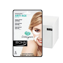 Patchs hydrogel yeux & lèvres anti-âge Collagène 6 unités - 3 soins x24 IROHA    