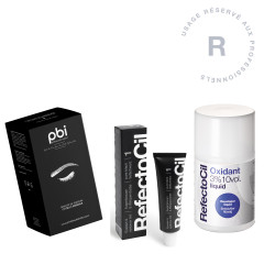 Maxi-kit de teinture cils & sourcils - Noir profond PBI