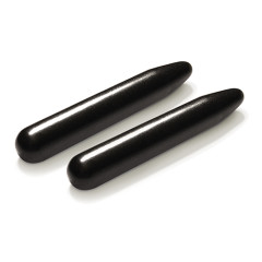 Bâtons de réflexologie basalte x2