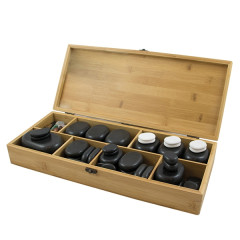 Set de 45 pierres en basalte pour massage WEWKS013