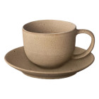 Set 2 tasses à café 190ml + 2 coupelles - 2 couleurs au choix