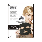 Masque visage tissu detox charbon x1 IROHA