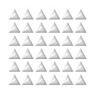 Strass triangles argent XFONG536