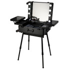 Valise de maquillage à roulettes noire XXCONSOLE0037